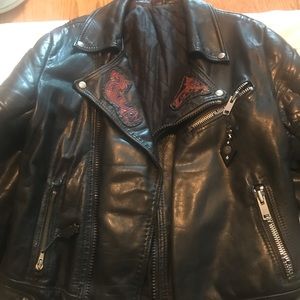 Celtic punk motorcycle jacket